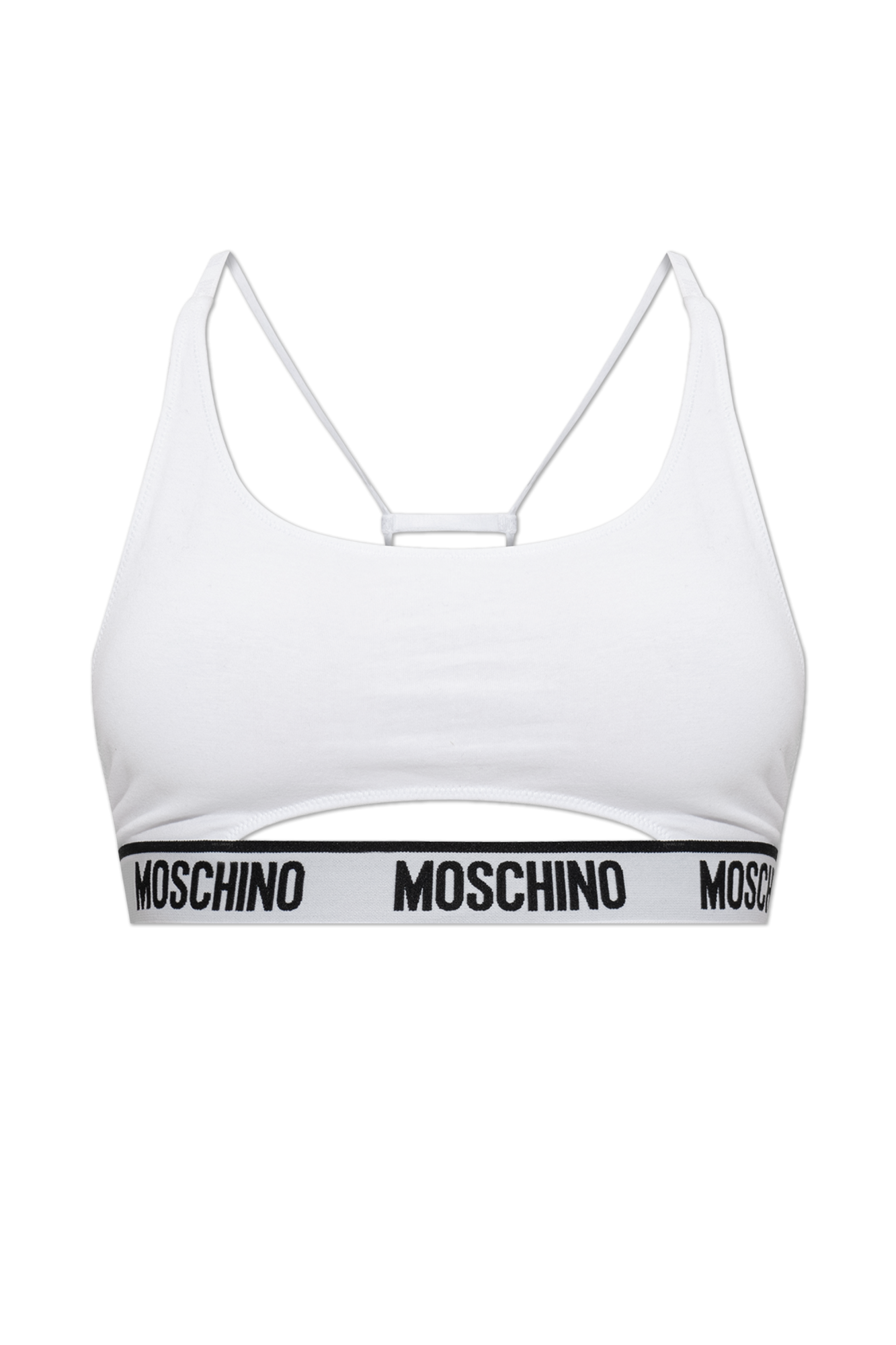 White Top with logo Moschino - Vitkac Italy